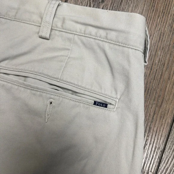 Polo Ralph Lauren Classic Fit Chino Pants Mens 36x34 Khaki Tan Cotton Straight - Picture 10 of 10